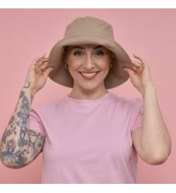 Pack Chapeau Madame Beige avec bonnet thermorégulant