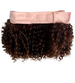 Couronne de cheveux Curly châtain lumineux - Oprah