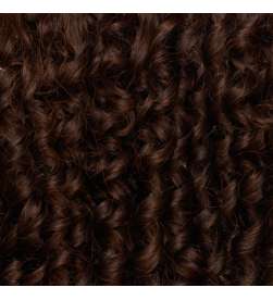 Couronne de cheveux Curly châtain lumineux - Oprah