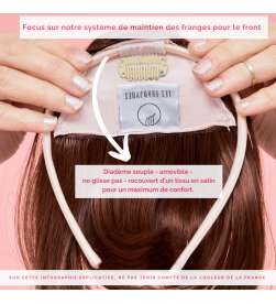 COFFRET D'ESSENTIELS FRANGE BLOND MECHE + BONNET TOUTAN ROSE + EVENTAIL