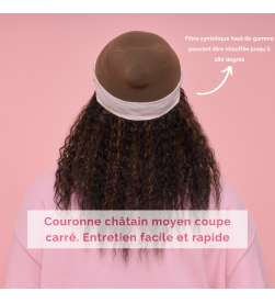 COFFRET D'ESSENTIELS COURONNE DE CHEVEUX CRÊPUE + BONNET TOUTAN ROSE + SHAMPOING