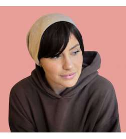 Bonnet de nuit simple beige