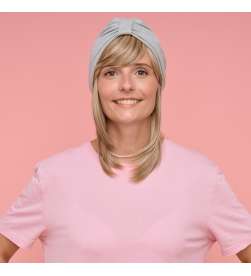 Couronne de cheveux complète mi-longue Clémence - blond méché châtain