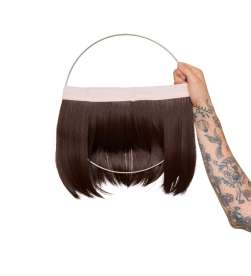 Couronne de cheveux complète mi-longue Sandrine - mocha