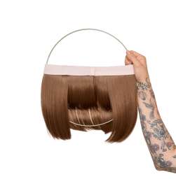 Couronne de cheveux complète mi-longue Adèle - châtain clair