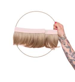 Couronne de cheveux complète Ghislaine - châtain méché blond