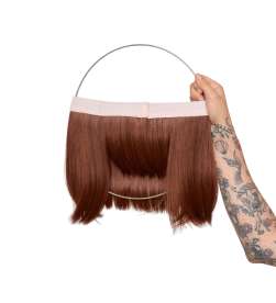 Couronne de cheveux complète mi-longue Catherine - auburn