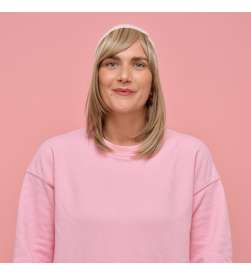 Couronne de cheveux complète mi-longue Clémence - blond méché châtain