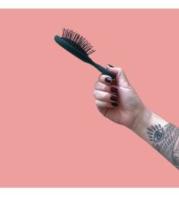Brosse soin vert sapin