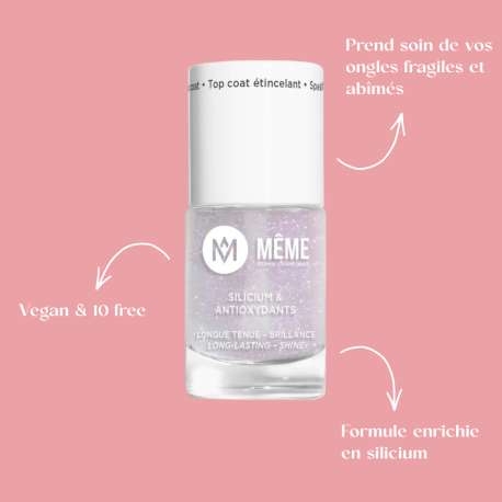 Top coat étincelant MÊME - Effet gel