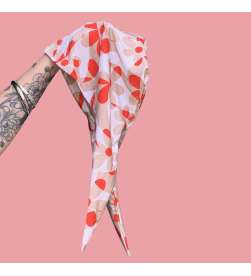 Bonnet bambou bandana Sixties fleuri
