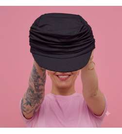 Casquette bambou Muriel noir