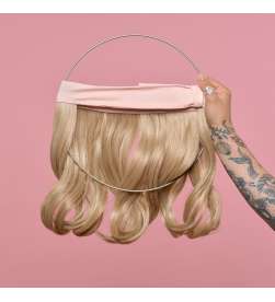 Couronne de cheveux mi-longue wavy Cameron - blond doré