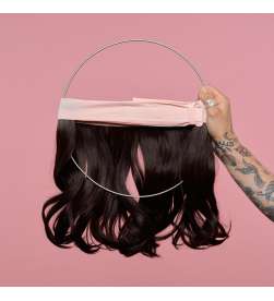 Couronne de cheveux mi-longue wavy Carla - mocha