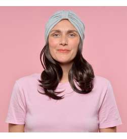 Couronne de cheveux mi-longue wavy Angelina - châtain moyen