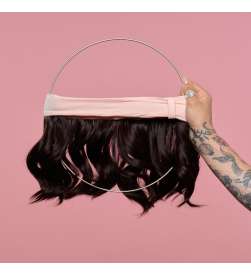 Couronne de cheveux carré wavy Mila mocha