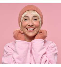 Ensemble Bonnet et Mitaines Terracotta Mixte