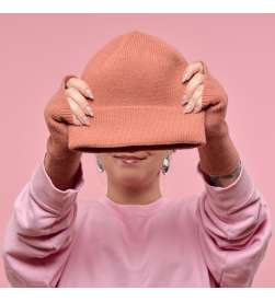 Ensemble Bonnet et Mitaines Terracotta Mixte