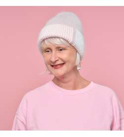 Bonnet Côtelé Nuances Rose Pastel Mixte