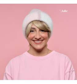Bonnet Côtelé Nuances Rose Pastel Mixte