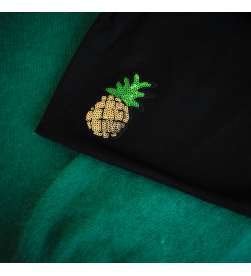 Bonnet de nuit Ananas noir