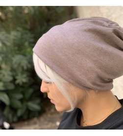 Bonnet de nuit simple taupe