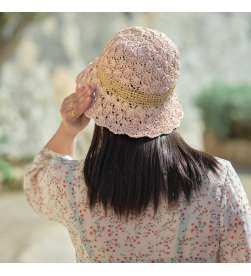 Pack Chapeau Coquillage rose pastel avec bonnet thermorégulant