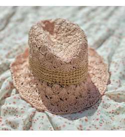 Pack Chapeau Coquillage rose pastel avec bonnet thermorégulant