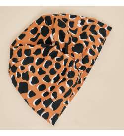 Bonnet Toutan Leopard orange et noir