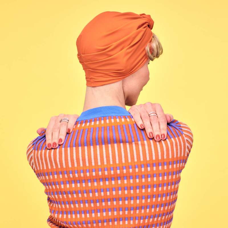 Bonnet de Bain Orange avec Paillettes Sunnylife - Les Bambetises