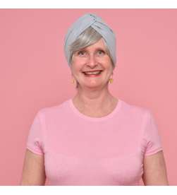 Couronne de cheveux complète Thérèse - Poivre et sel