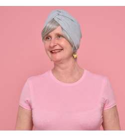 Couronne de cheveux complète Thérèse - Poivre et sel