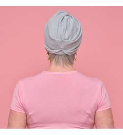 Couronne de cheveux complète Thérèse - Poivre et sel
