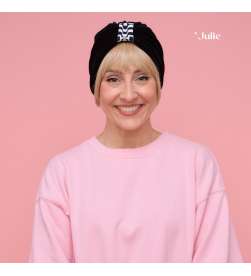 Bonnet Assalit velours côtelé noir avec bague groovy3760300109113