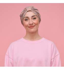 Bonnet Assalit rose lurex