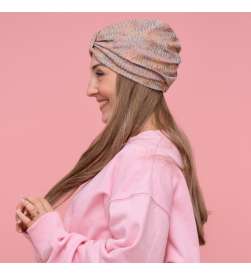 Bonnet Assalit rose lurex