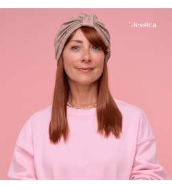 Bonnet Assalit rose lurex