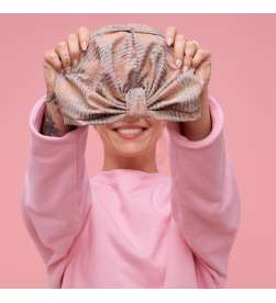 Bonnet Assalit rose lurex