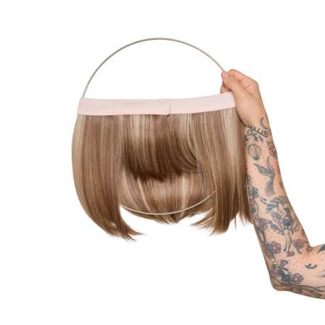 Couronne de cheveux complète mi-longue Jenyfer - châtain méché blond