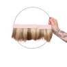 Twiggy – blonde with chestnut highlights short full hair crown