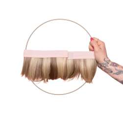 Couronne de cheveux complète Twiggy - blond méché châtain