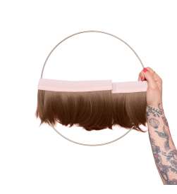 Couronne de cheveux complète Pauline - Châtain clair