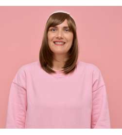 Adèle - Full mid-length hair crown - light chestnut