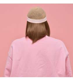 Adèle - Full mid-length hair crown - light chestnut