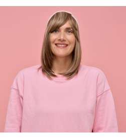 Couronne de cheveux complète mi-longue Jenyfer - châtain méché blond