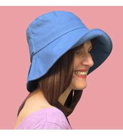 "Madame" Petrol Blue Hat with Bow