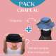 "Madame" Blue Petrol Hat & Thermoregulating UV Undercap Set