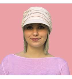Casquette bambou Muriel parme