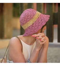 Pack Chapeau Amour couleur framboise avec bonnet thermorégulant