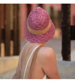 Pack Chapeau Amour couleur framboise avec bonnet thermorégulant